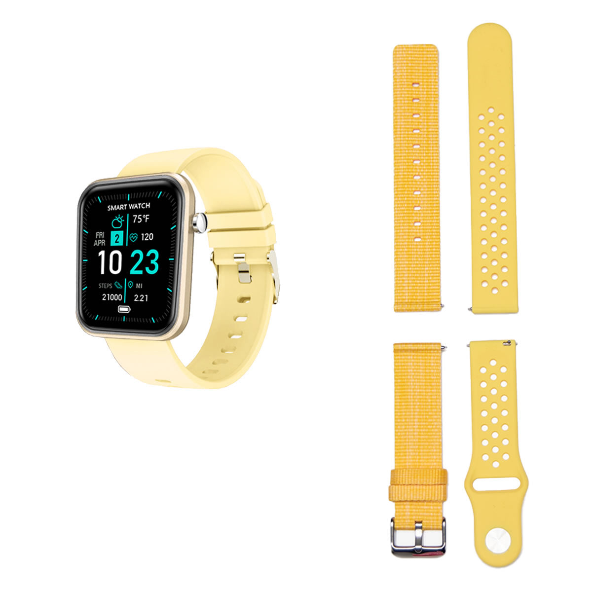 Advanced Smartwatch With Three Bands And Wellness + Activity Tracker