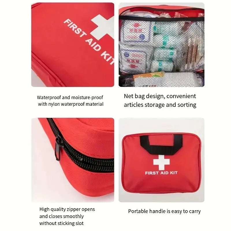 184pcs First Aid Kit Multi-purpose Emergency Medical SuppliesPortable