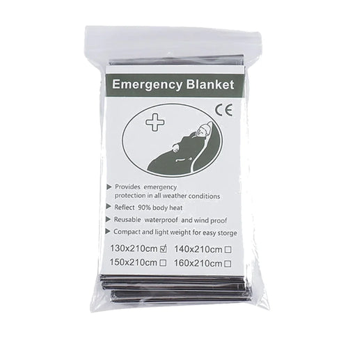 1-10PCS Emergency Blanket Outdoor Survive First Aid Military Rescue