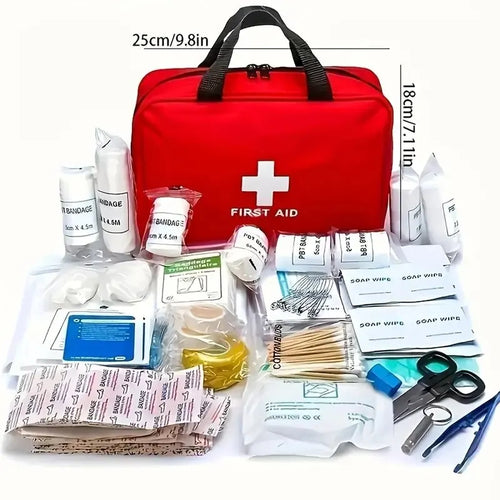 184pcs First Aid Kit Multi-purpose Emergency Medical SuppliesPortable